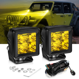 Auxbeam 2 Inch 40W 4000LM LED Pod Amber Spot Offroad Light