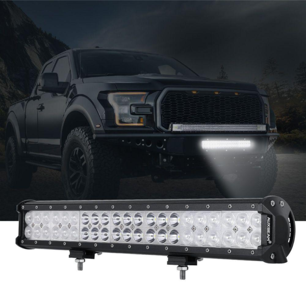 Auxbeam 20 inch SM Series Dual Row LED Light Bar 6000K White Combo