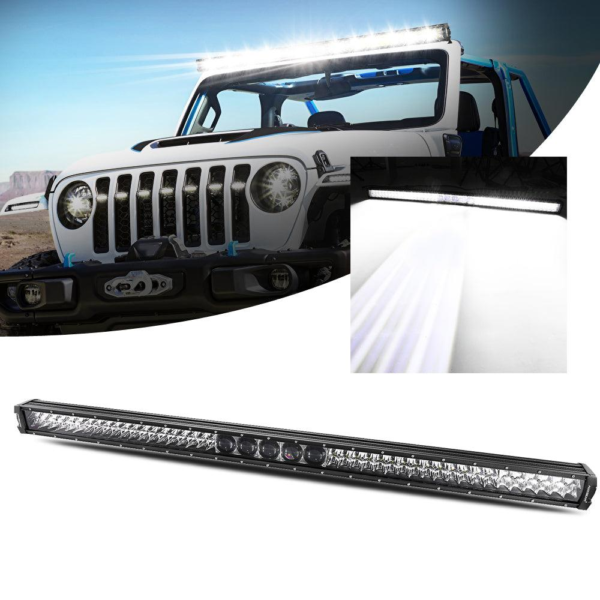 Auxbeam 52 Inch 5D-PRO Series 55000LM Spot Beam Off Road Led Light Bar
