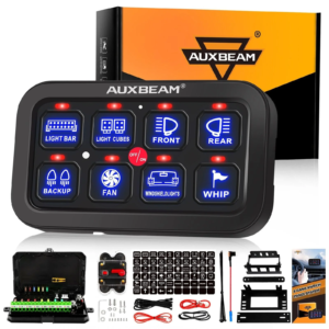 Auxbeam 8 Gang LED Switch Panel,Off Road Light Controller