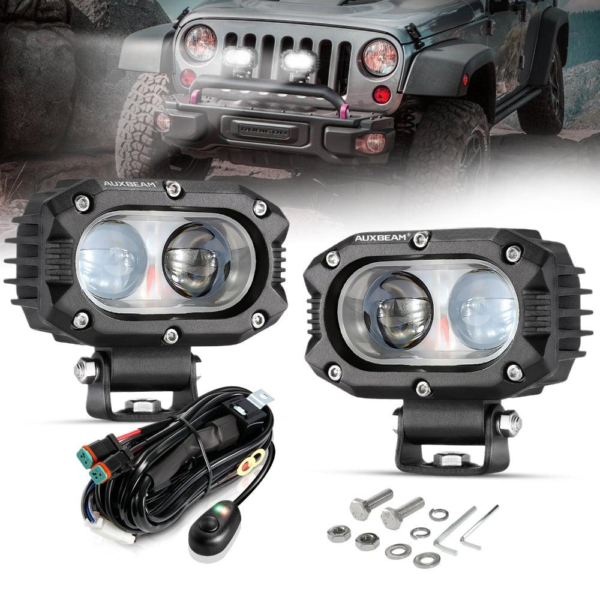 Auxbeam R4 4 Inch 60W Spot Beam Light White Driving Light