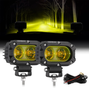 Auxbeam R4 Series  4 Inch 60W LED Pods Light Flood Beam Amber Light