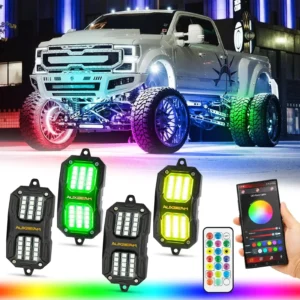 Auxbeam 4PCS RGB Rock Lights