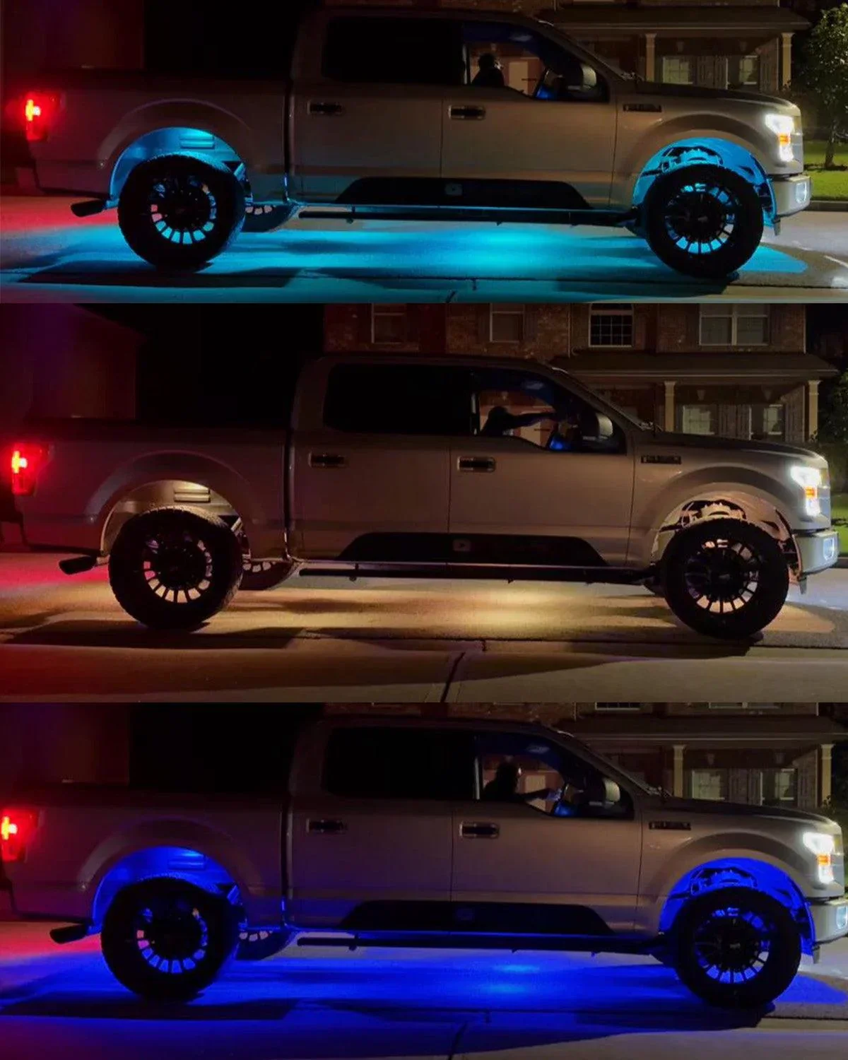Auxbeam 8PCS RGB LED Rock Lights Kit Multicolor Neon Underglow Lights with Bluetooth APP & Remote Control - Image 2