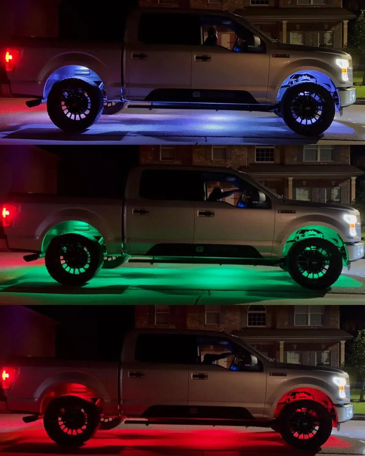 Auxbeam 8PCS RGB LED Rock Lights Kit Multicolor Neon Underglow Lights with Bluetooth APP & Remote Control - Image 3