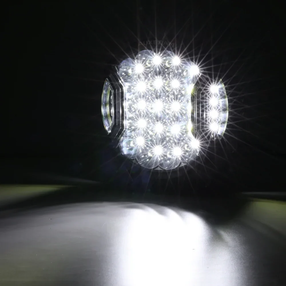 Auxbeam V-ULTRA 9 Inch 300W LED Side Shooter White Driving Lights with Amber DRL - Image 4