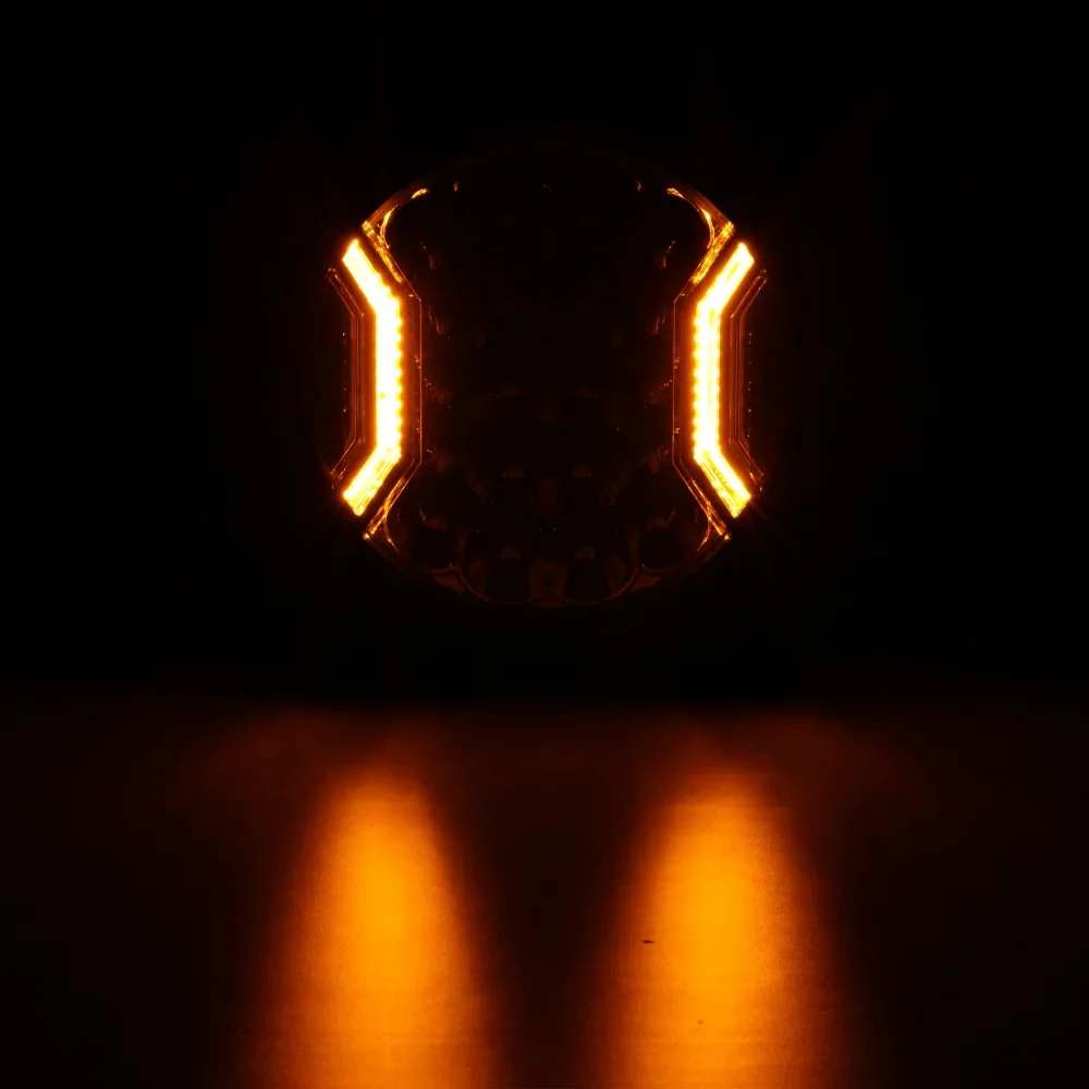 Auxbeam V-ULTRA 9 Inch 300W LED Side Shooter White Driving Lights with Amber DRL - Image 3