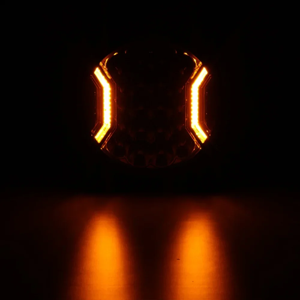 Auxbeam V-ULTRA 9 Inch 300W LED Side Shooter Amber Driving Lights with Amber DRL - Image 3