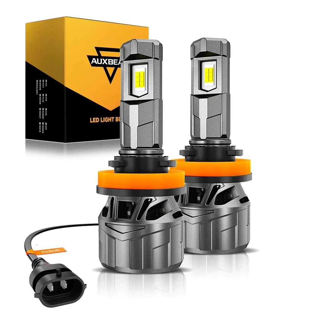Auxbeam F18 H11 H9 H8 LED Headlight Bulbs 100W 22000LM