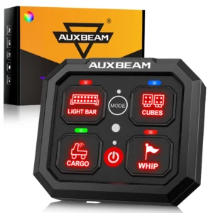 Auxbeam 4 Gang (RA40) Switch Panel, Toggle Momentary Pulsed Mode
